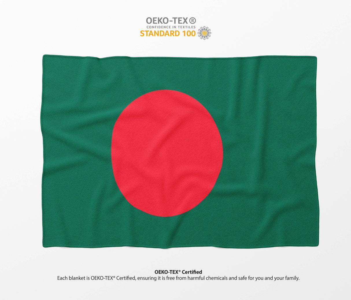Bangladesh Flag Fleece Blanket Home Decor Throw Gift Cosy Custom Made Soft Warm