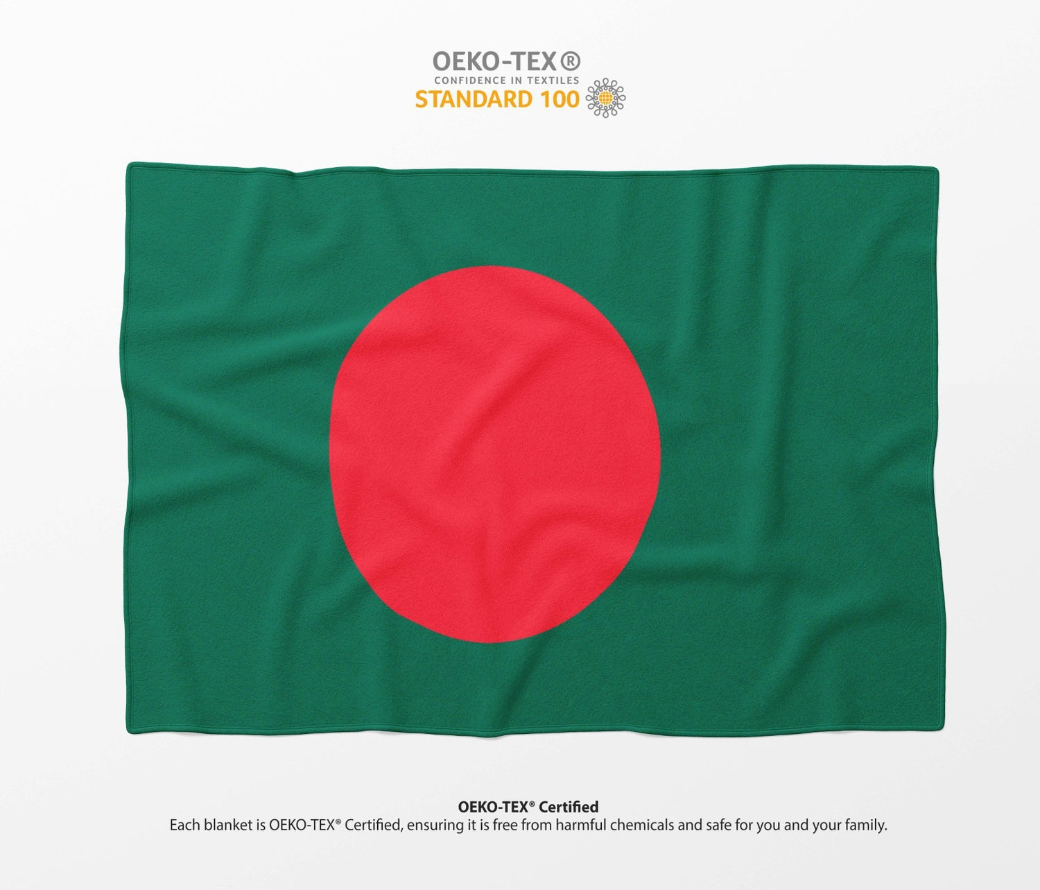 Bangladesh Flag Fleece Blanket Home Decor Throw Gift Cosy Custom Made Soft Warm