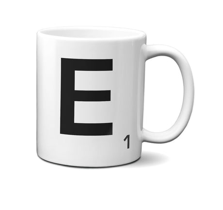 Scrabble Inspired Letter Mug Personalised Gift AZ Letters Gift 11oz Ceramic