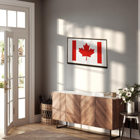 Canada Flag Canadian Custom Wall Art Poster Picture Print Decor Patriotic Home