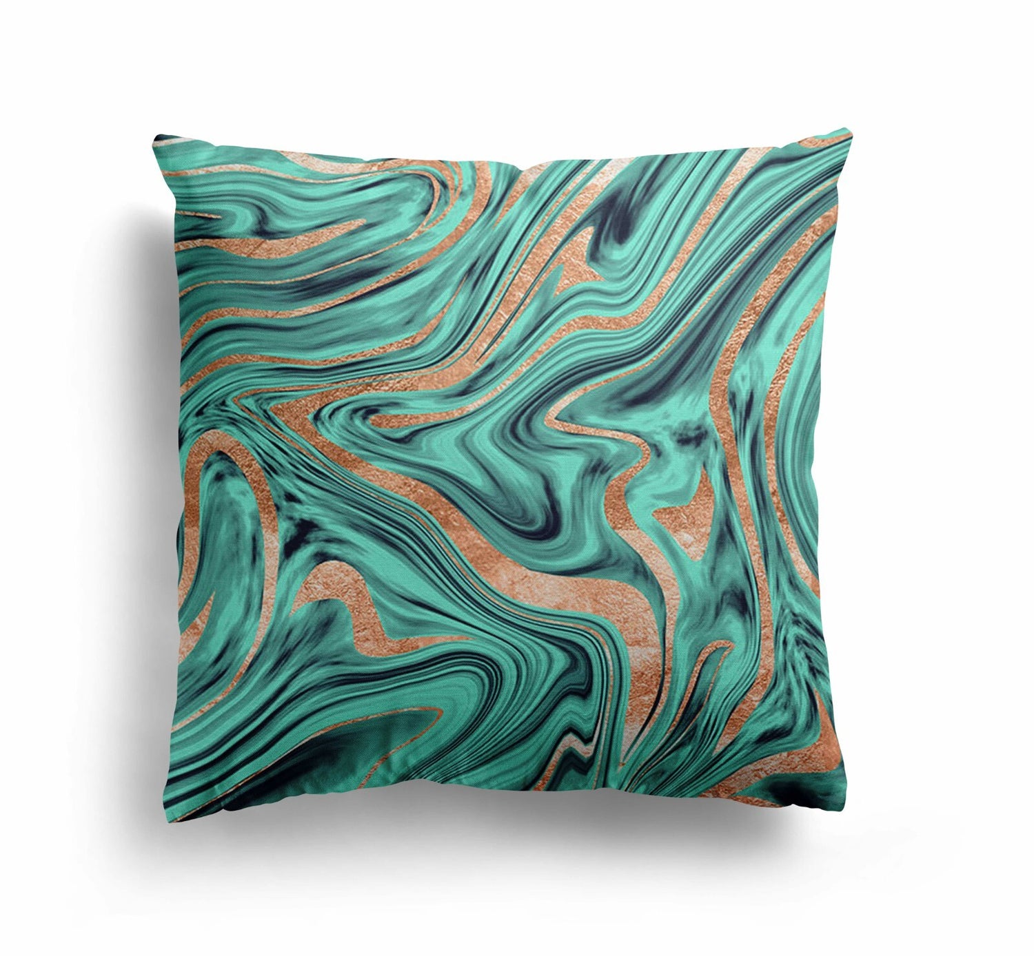 Liquid Marble Custom Design Coloured Novelty Square Filled Cushion Decor Gift