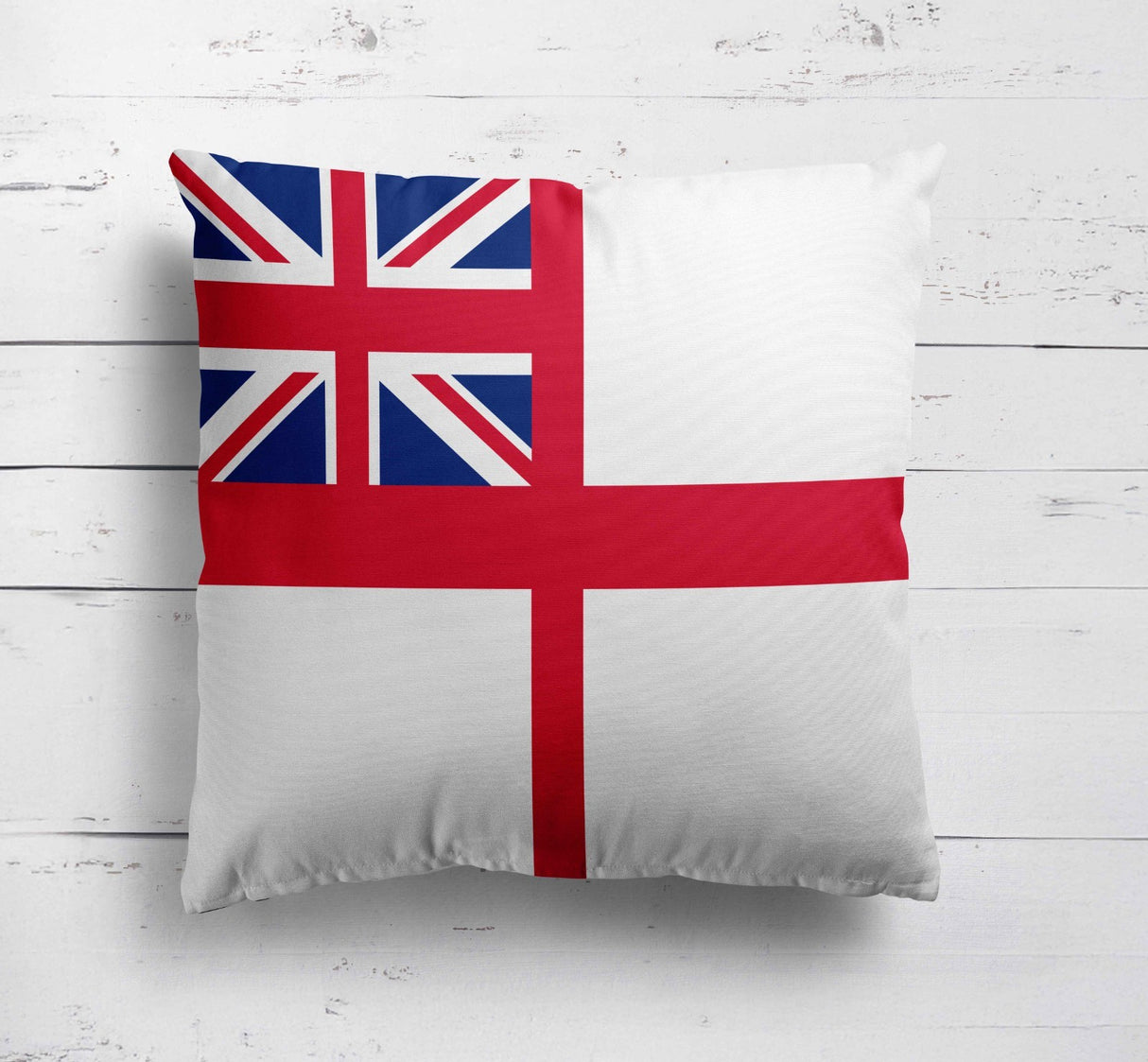 British Royal Navy Flag Design Filled Square Cushion Decorative Throw Soft Gift