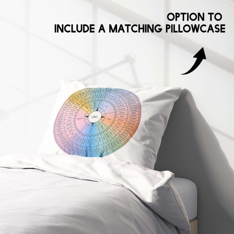 Emotion Wheel Custom Any Colour Option Soft Single Size Novelty Bed Duvet Cover