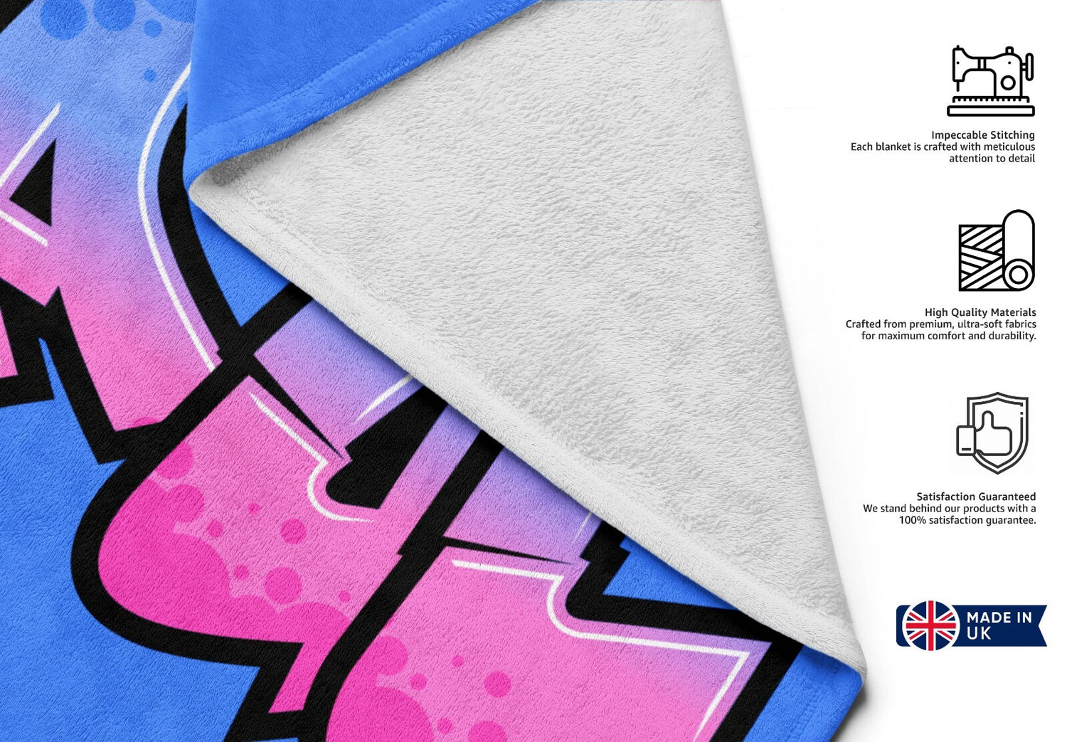 Personalised Any Name Urban Graffiti Coloured Absorbent Beach Bath Sheet Towel