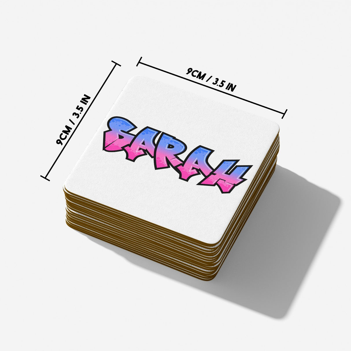 Personalised Any Name Urban Graffiti Novelty Coffee Tea Mug Coaster Gift Him Her