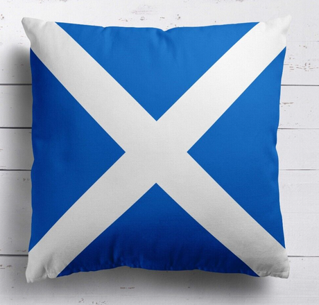 Scotland Flag Scottish Cross Soft Square Filled Cushion Decorative Throw Gift
