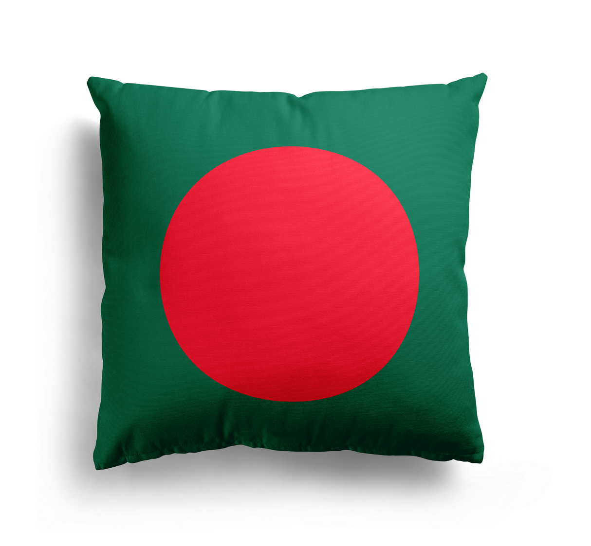 Bangladesh Flag Design Filled Square Cushion Decorative Throw Gift Soft Any Size