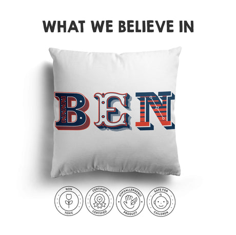 Personalised Vintage Ornament Retro Print Soft Square Filled Cushion Throw Decor