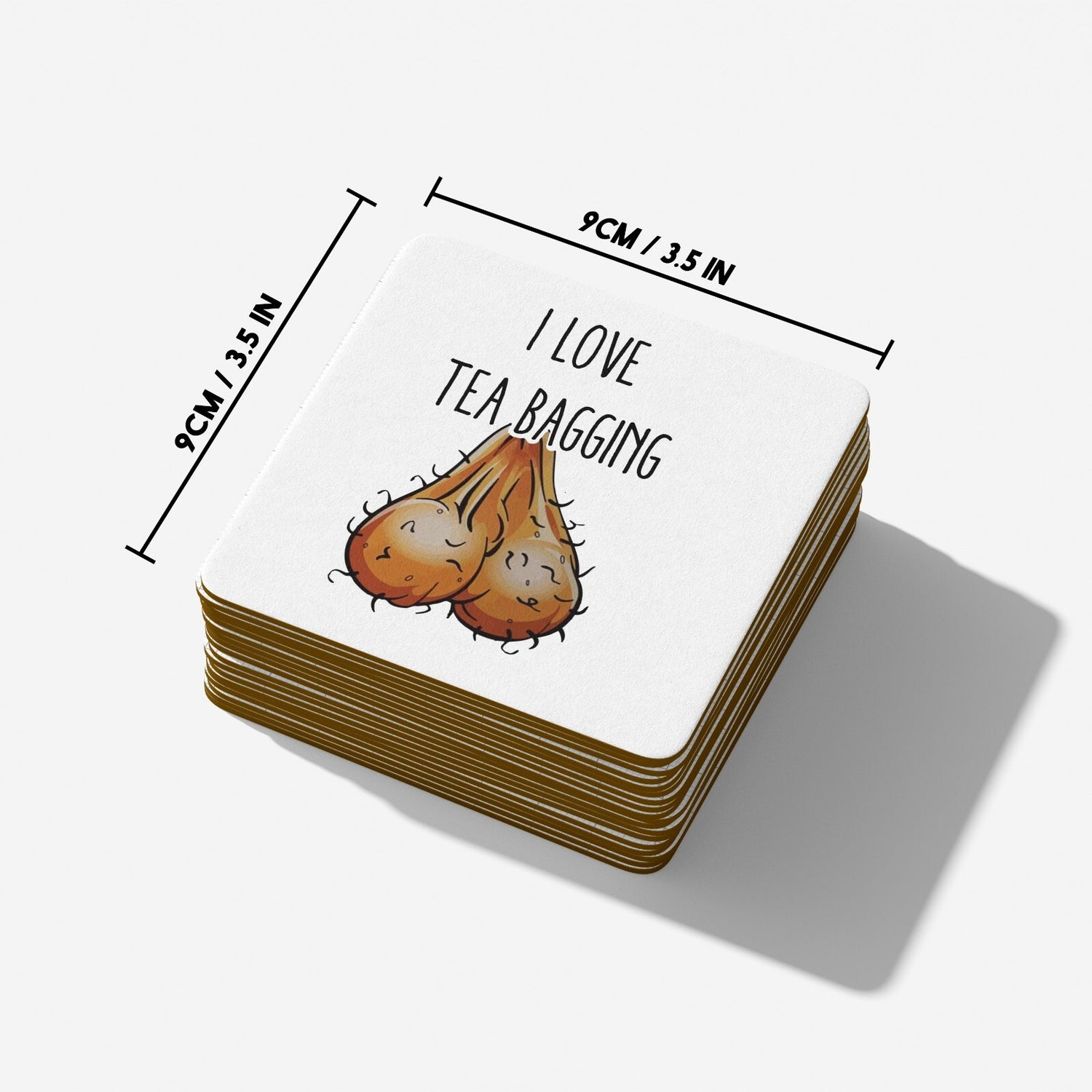 I Love Tea Bagging Rude Funny Cheeky Gift Coffee Tea Mug Coaster Option Him Her