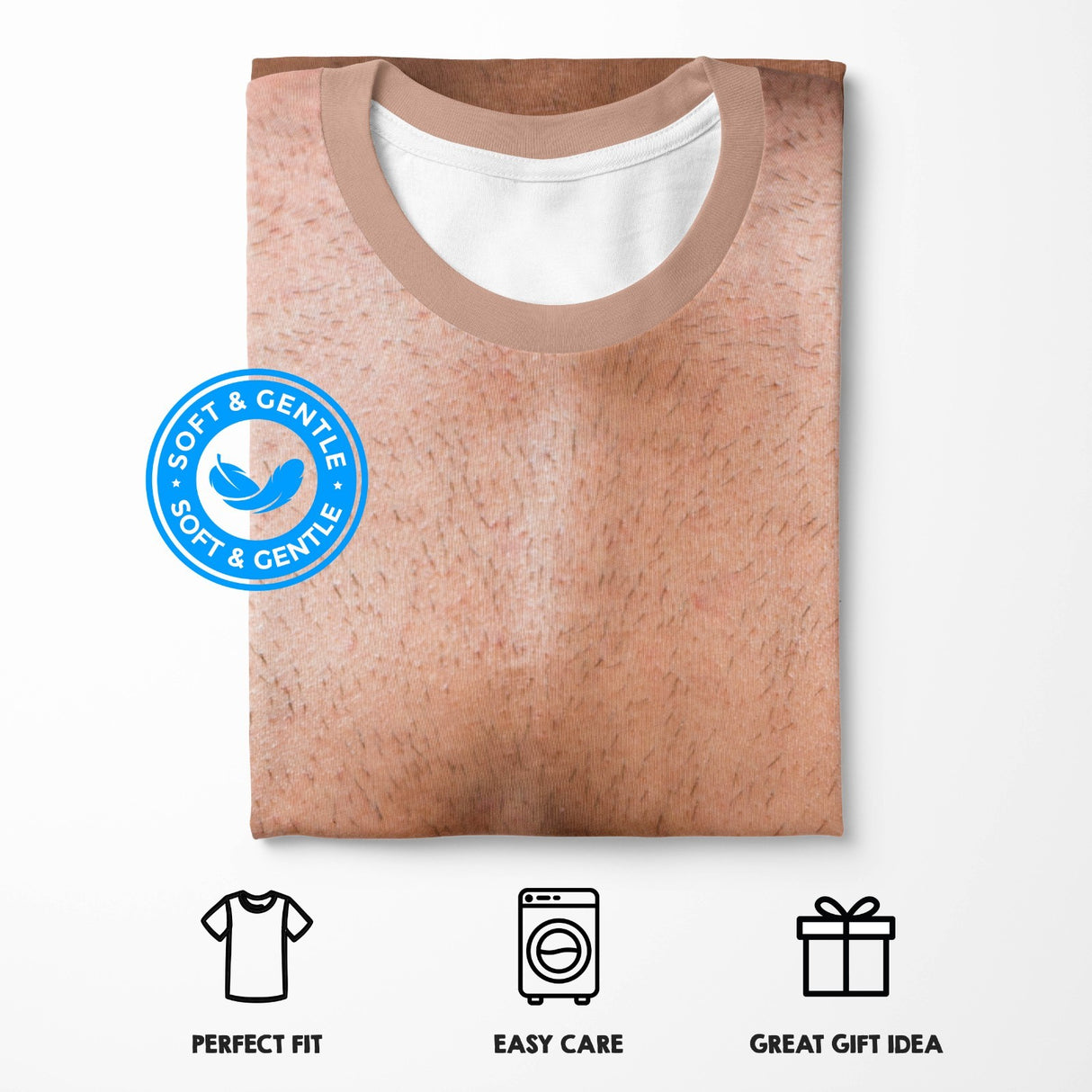 Funny Fake Muscle Muscular 3D Real Life Printed Unisex Custom T-Shirt Gift