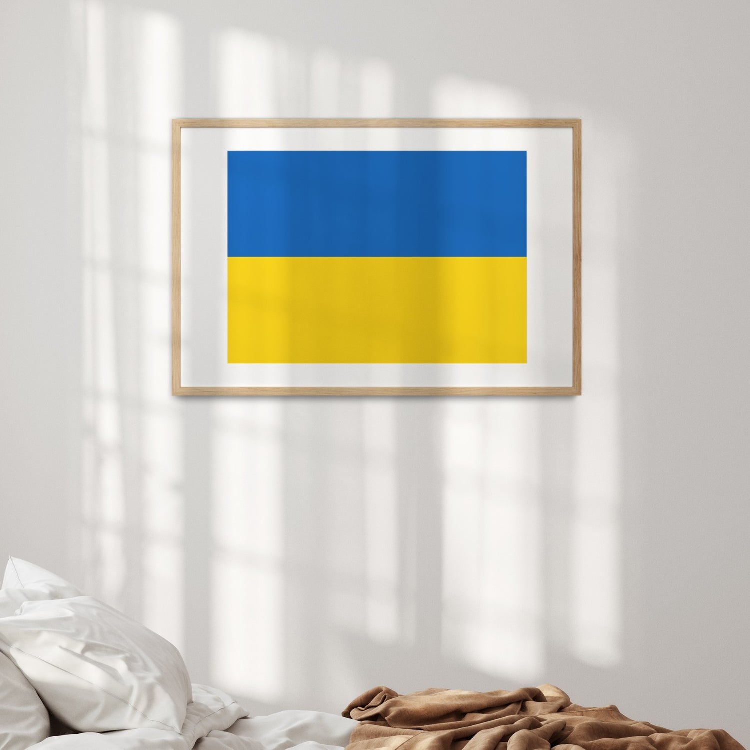 Ukraine Flag Patriotic Custom Wall Art Poster Picture Print Decor Gift Size Home