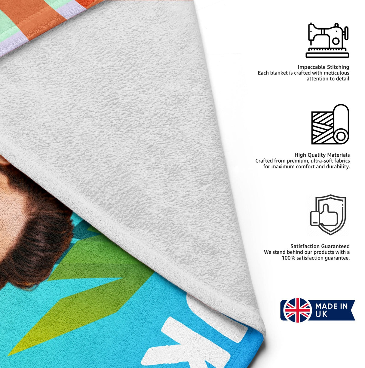 Funny Personalised Photo Name Upload Swimwear Body Beach Bath Sheet Hand Towel