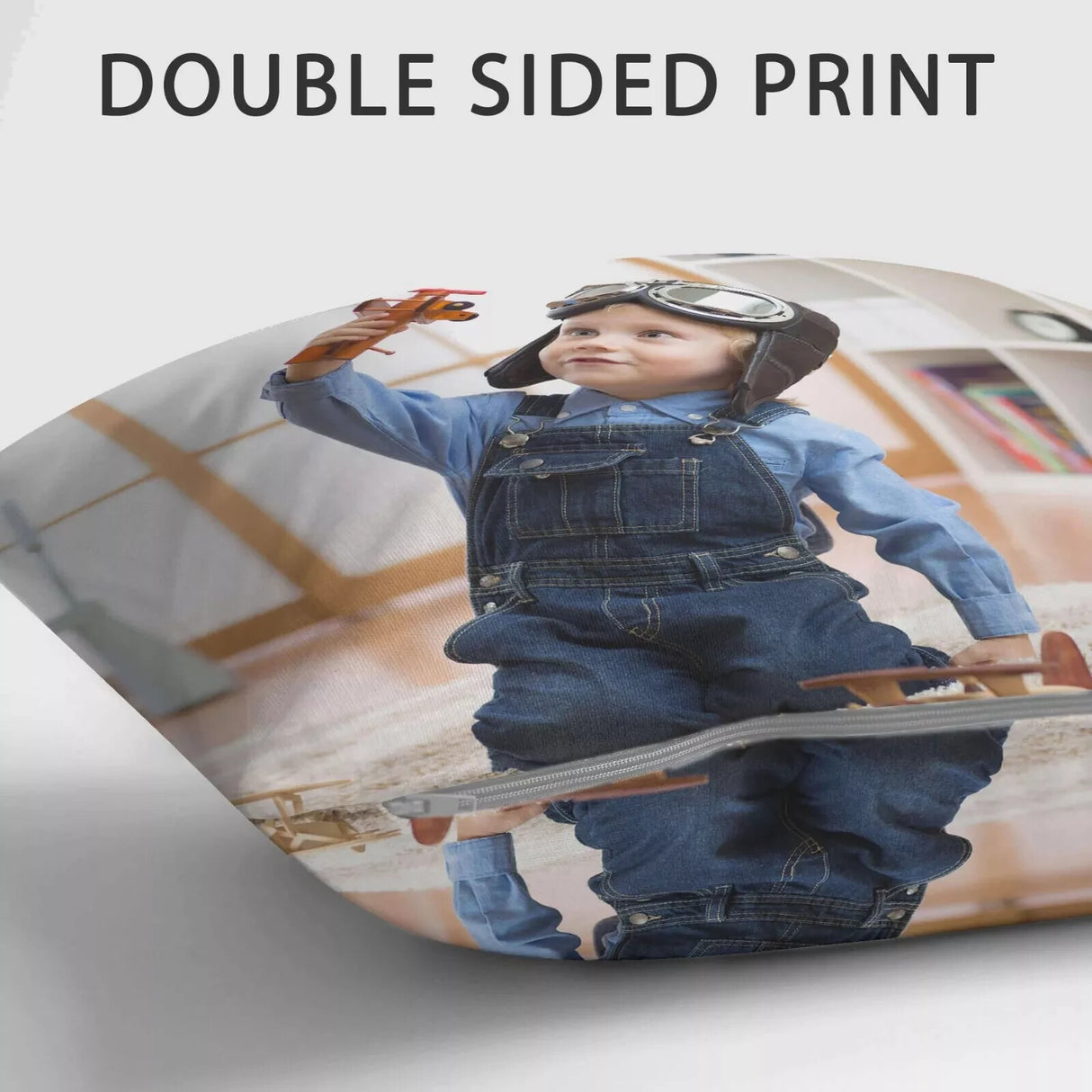 Upload Your Own Photo Custom Made Printed Soft Square Filled Cushion Throw