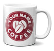 Personalise Your Name Costa Coffee Inspired Style Coffee Mug Gift 11oz Ceramic