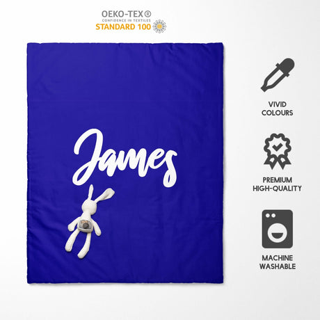 Personalised Custom Name Colour Script Font Kid Cot Bed Duvet Cover + Pillowcase