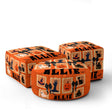 Halloween Spooky Personalised Custom Name Ottoman Filled Pouffe Washable Cover