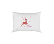Personalised Name Xmas Reindeer Soft Pillowcase Pillow Case Cover