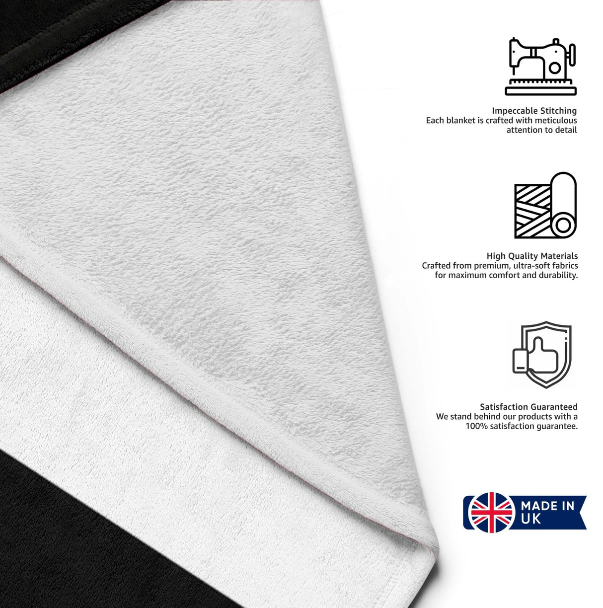 Cornish Flag Cornwall Fleece Blanket Home Decor Throw Gift Custom Made Soft Warm