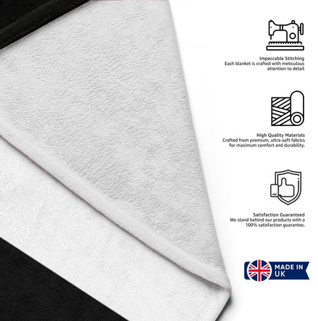 Cornish Flag Cornwall Fleece Blanket Home Decor Throw Gift Custom Made Soft Warm