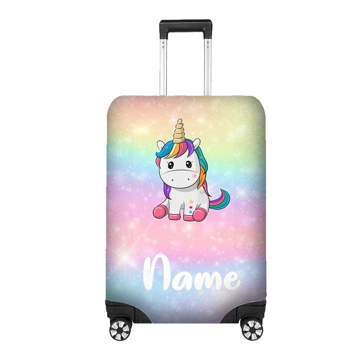 Unicorn Design Gift Custom Name Luggage Cover Personalise Suitcase Protect Girl