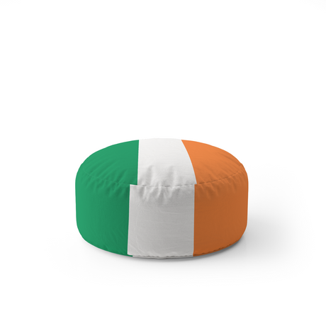 Ireland Flag Irish Tricolour Ottoman Filled Pouffe Footrest Inc Washable Cover