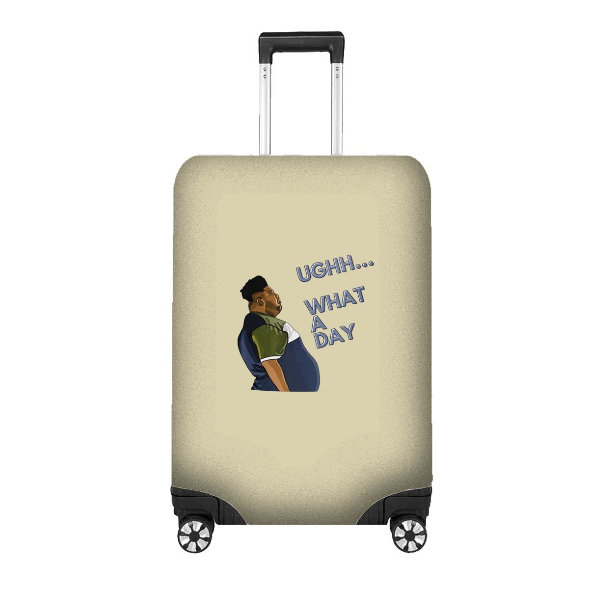 Harvey What a Day Luggage Cover – Funny Travel Suitcase Protector - Custom Gift