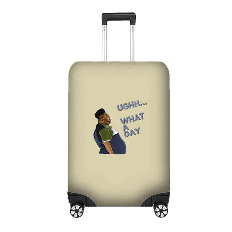 Harvey What a Day Luggage Cover – Funny Travel Suitcase Protector - Custom Gift