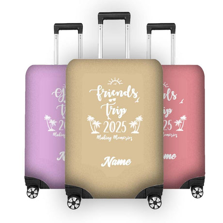 Custom Group Trip Name - Gift Custom Luggage Cover Personalise Suitcase Protect