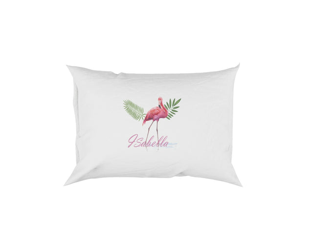 Personalised Name Flamingo Sketch Soft Pillowcase Pillow Case Cover