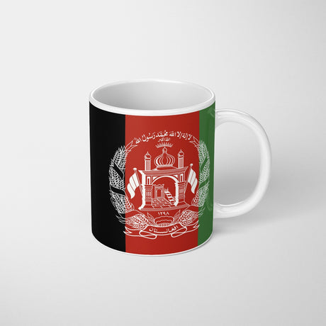 Afghanistan Flag Patriotic Coffee Tea Mug Cup Set Coaster Gift Him Her Custom