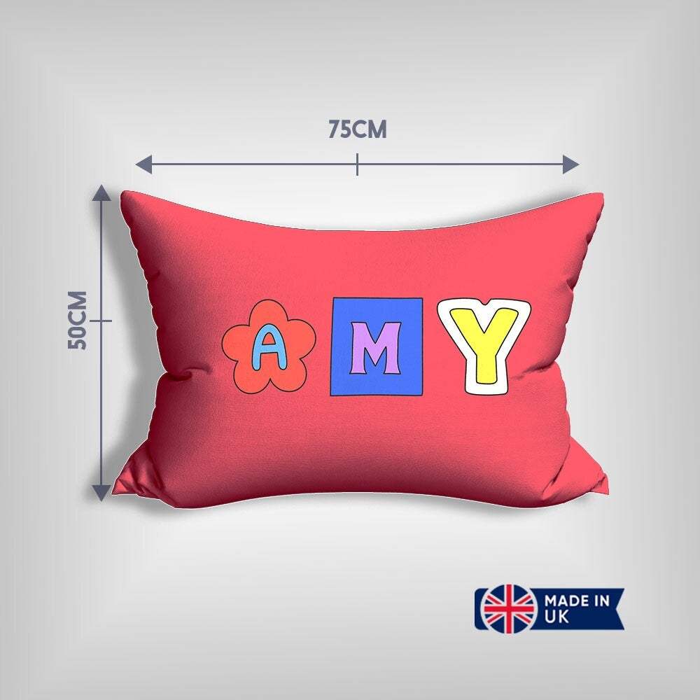 Personalised Ransom Note Cut Out Print Customised Printed Soft Pillowcase Pillow