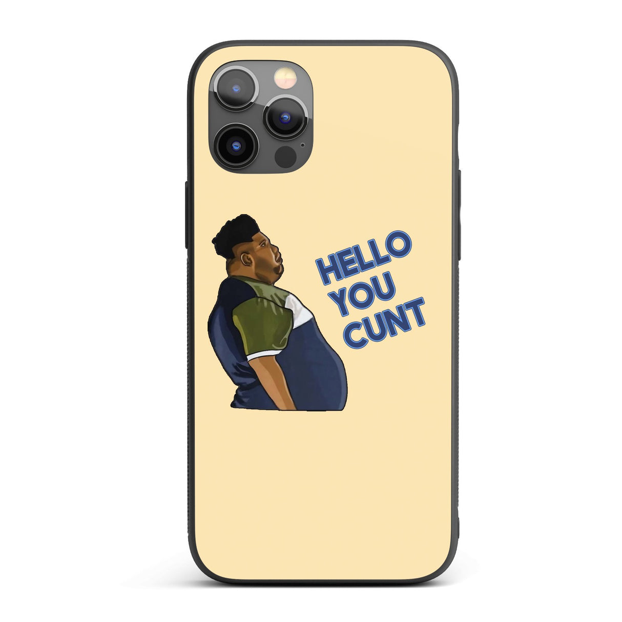 Harvey Hello You C*nt Rude Personalised Custom Cover - Printed iPhone Black Case