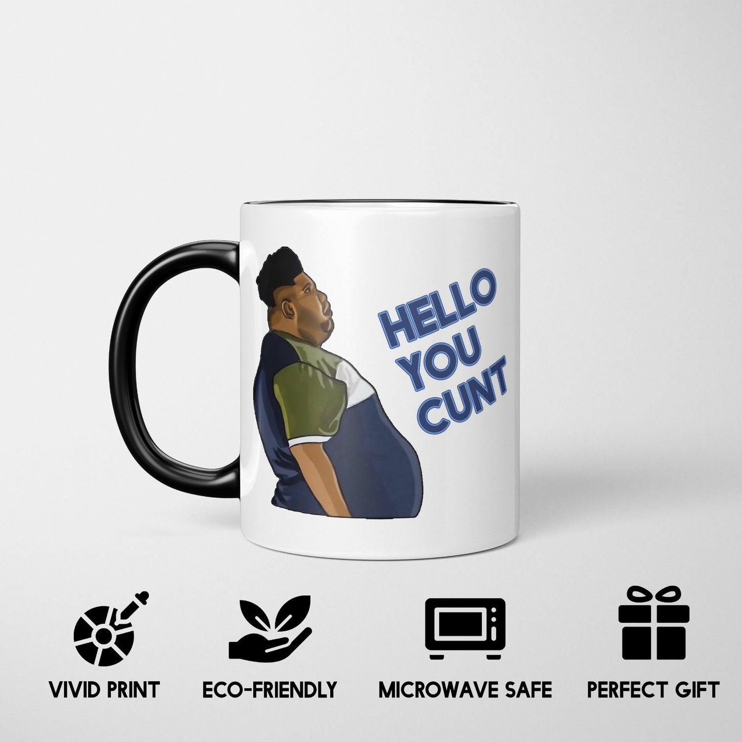 Harvey Hello You C*nt Heat Sensitive Magic Colour Changing Mug Novelty Cup