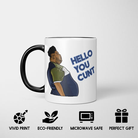 Harvey Hello You C*nt Heat Sensitive Magic Colour Changing Mug Novelty Cup