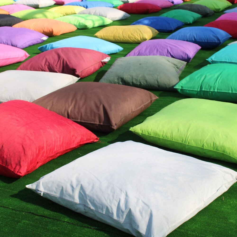 Custom Plain Choose Your Colour Outdoor Garden Cushion Square Filled Zip Close