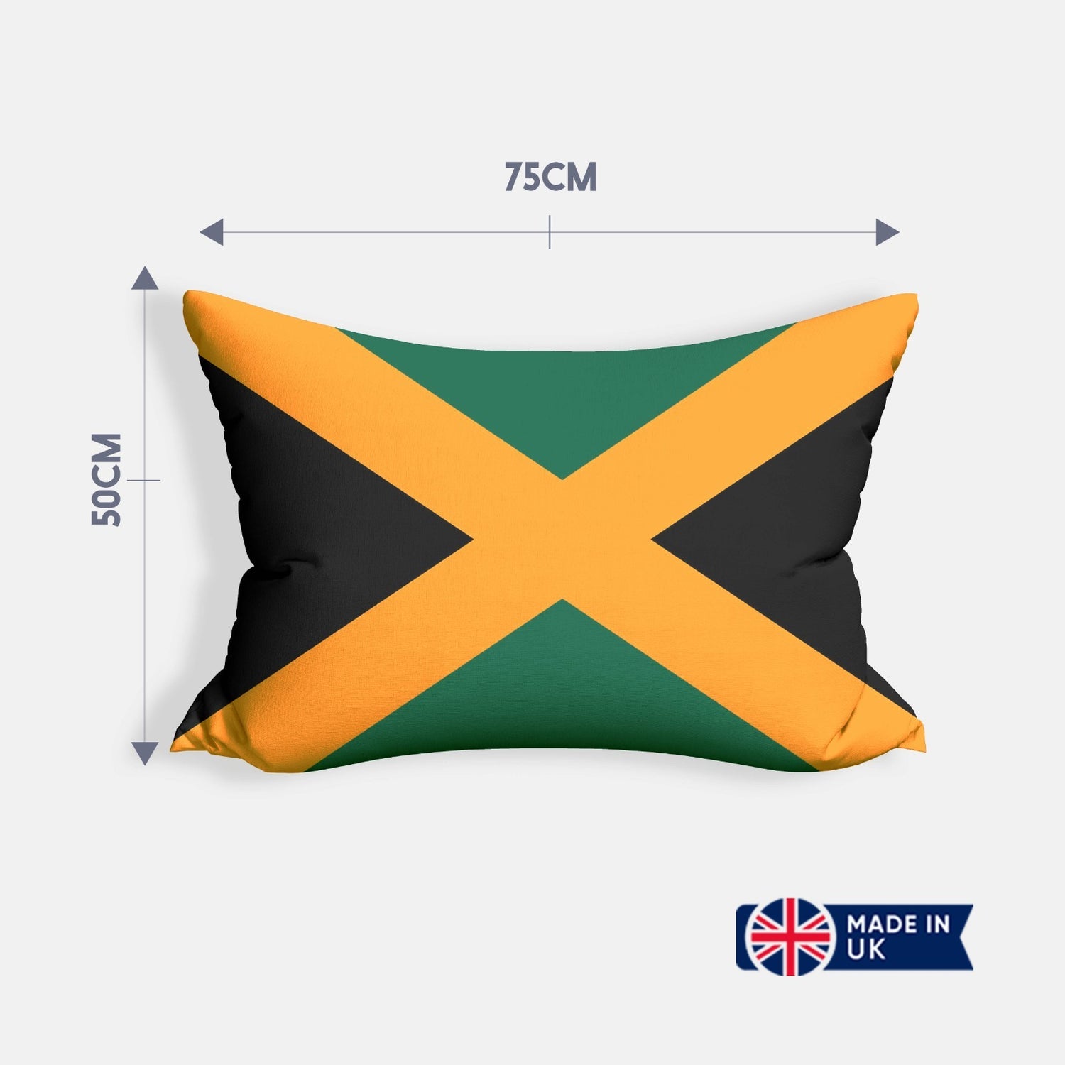 Jamaican Flag Jamaica Design Custom Made Novelty Printed Soft Pillowcase Pillow