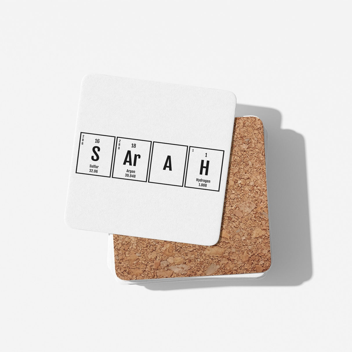 Personalised Science Chemical Periodic Table Coffee Tea Mug Coaster Gift Him Her