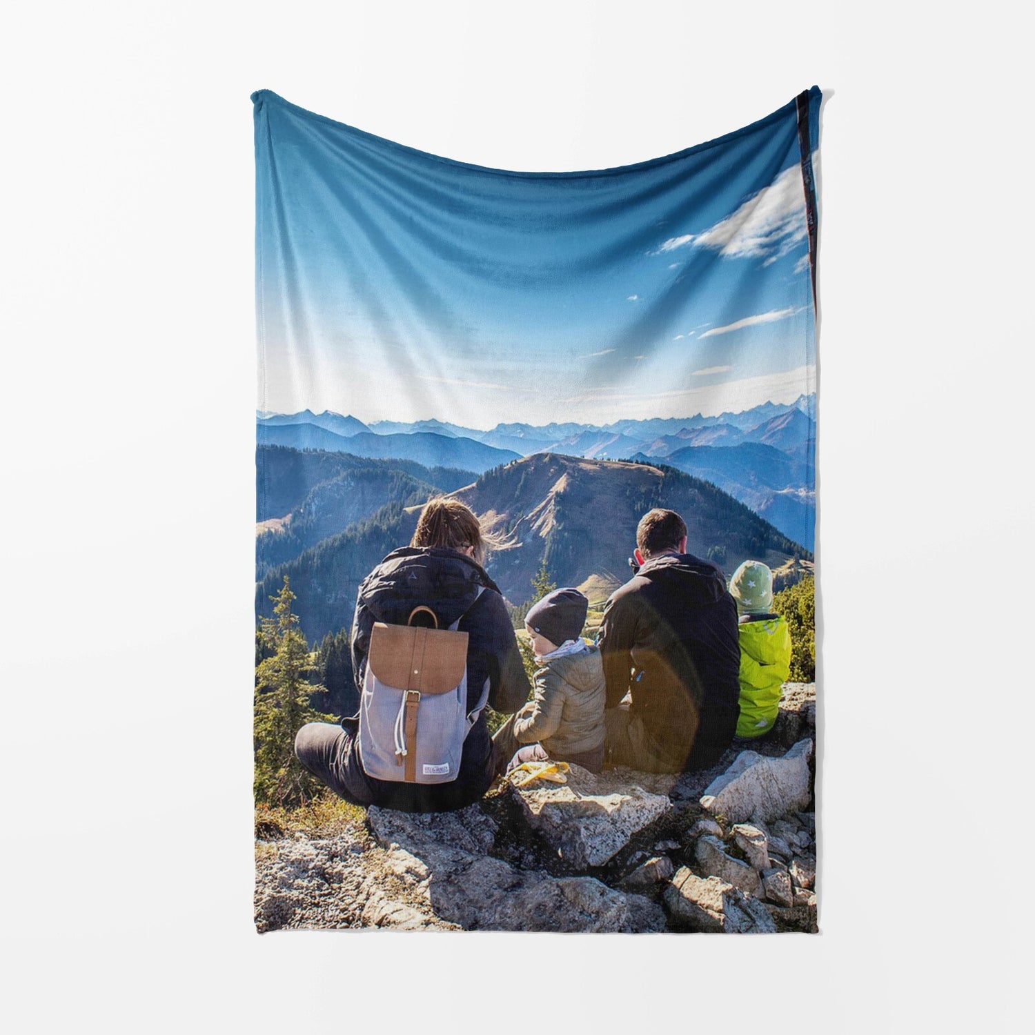 Upload Your Own Photos Custom Made Soft Warm Fleece Memory Blanket Throw Decor