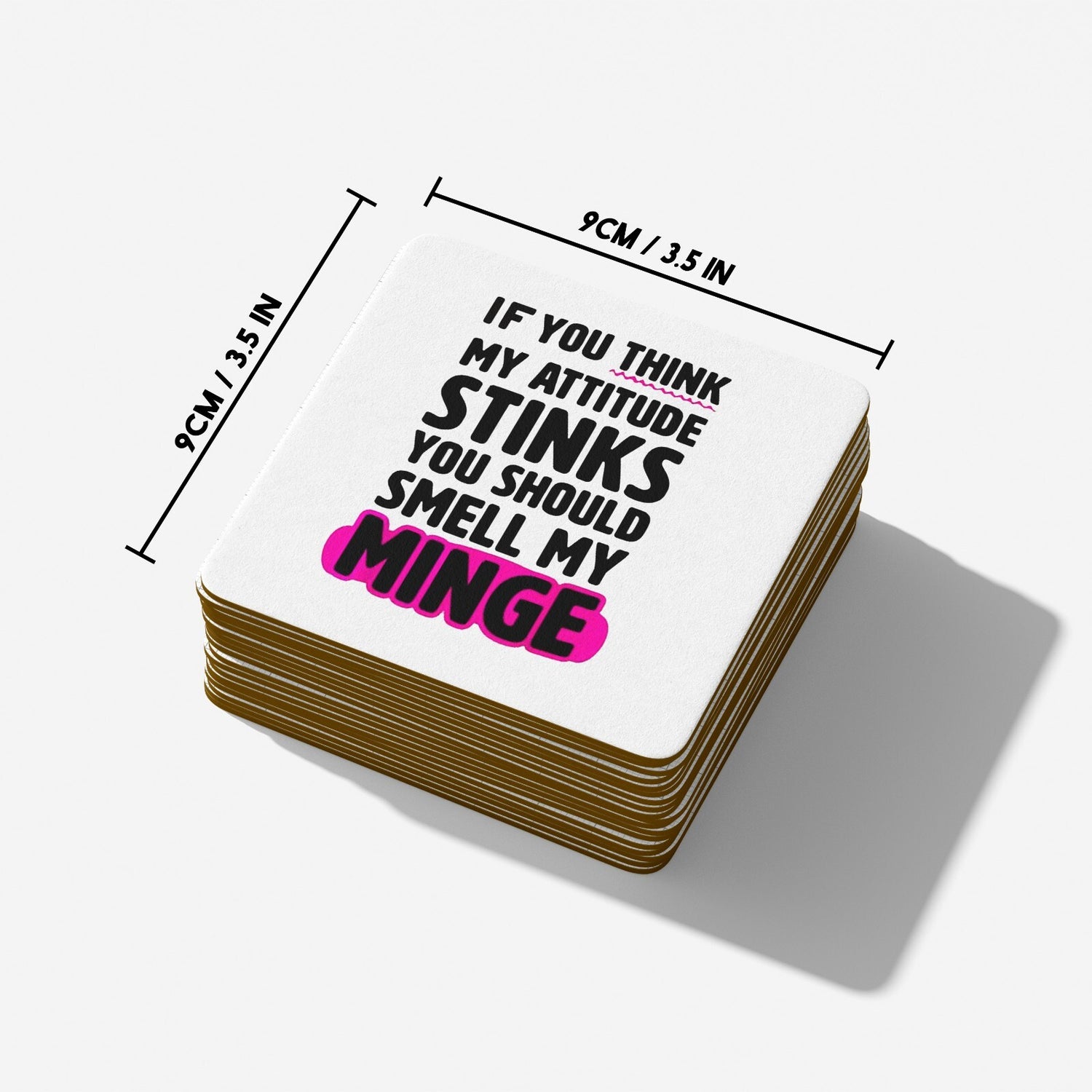 Attitude Stinks Rude Cheeky Funny Gift Coffee Tea Mug + Coaster Option Him Her