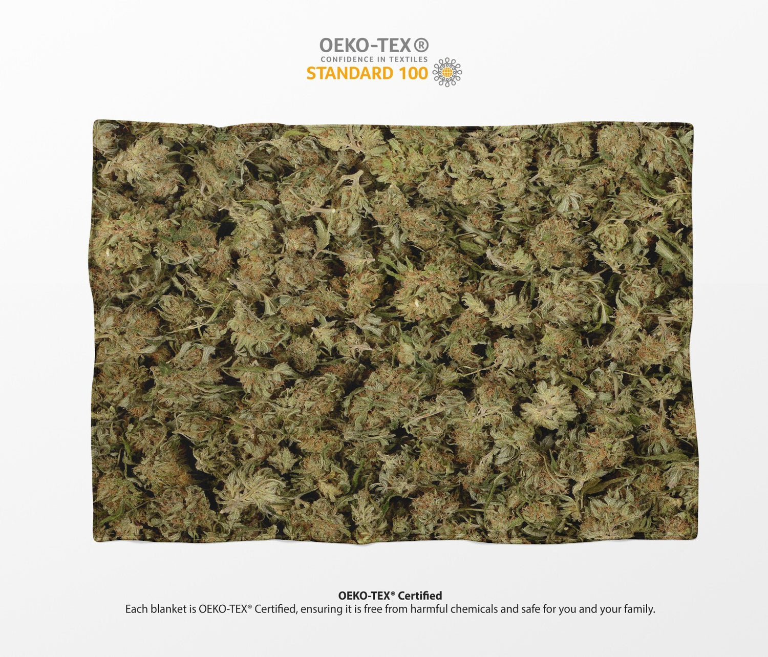 Weed Bag Funny Prank Cheeky Novelty Joke Soft Warm Fleece Blanket Throw Decor