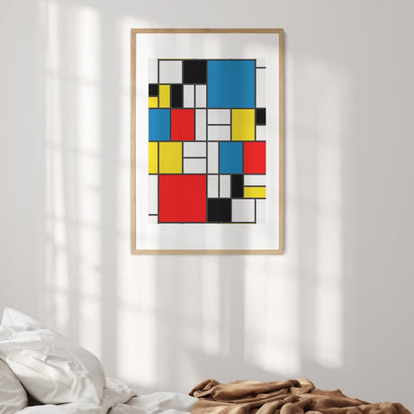 Piet Mondrian Design Custom Wall Art Poster, Quality Picture Print & Gift Decor