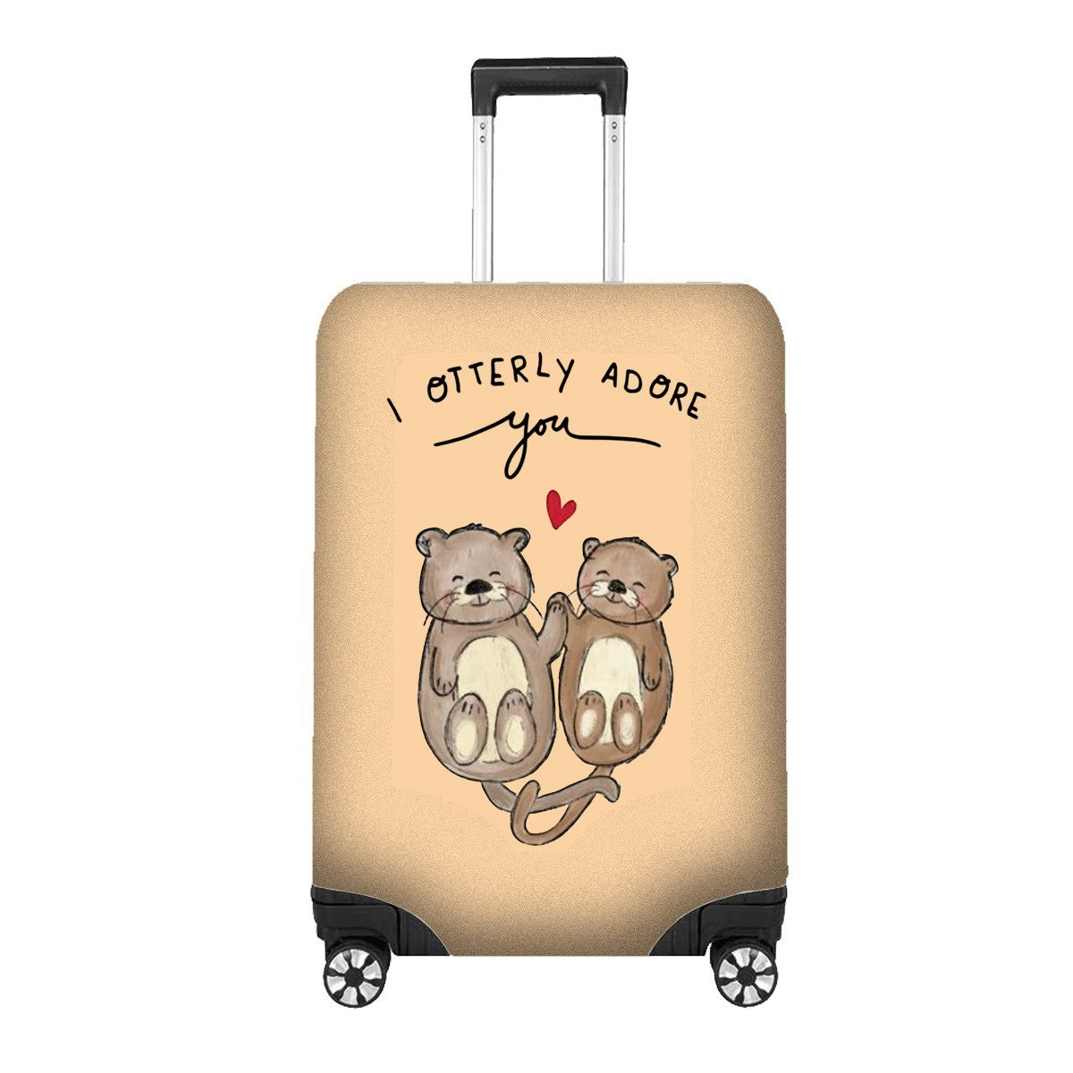 I Otterly Adore You Custom Luggage Cover Gift Personalised Suitcase Protect Cute
