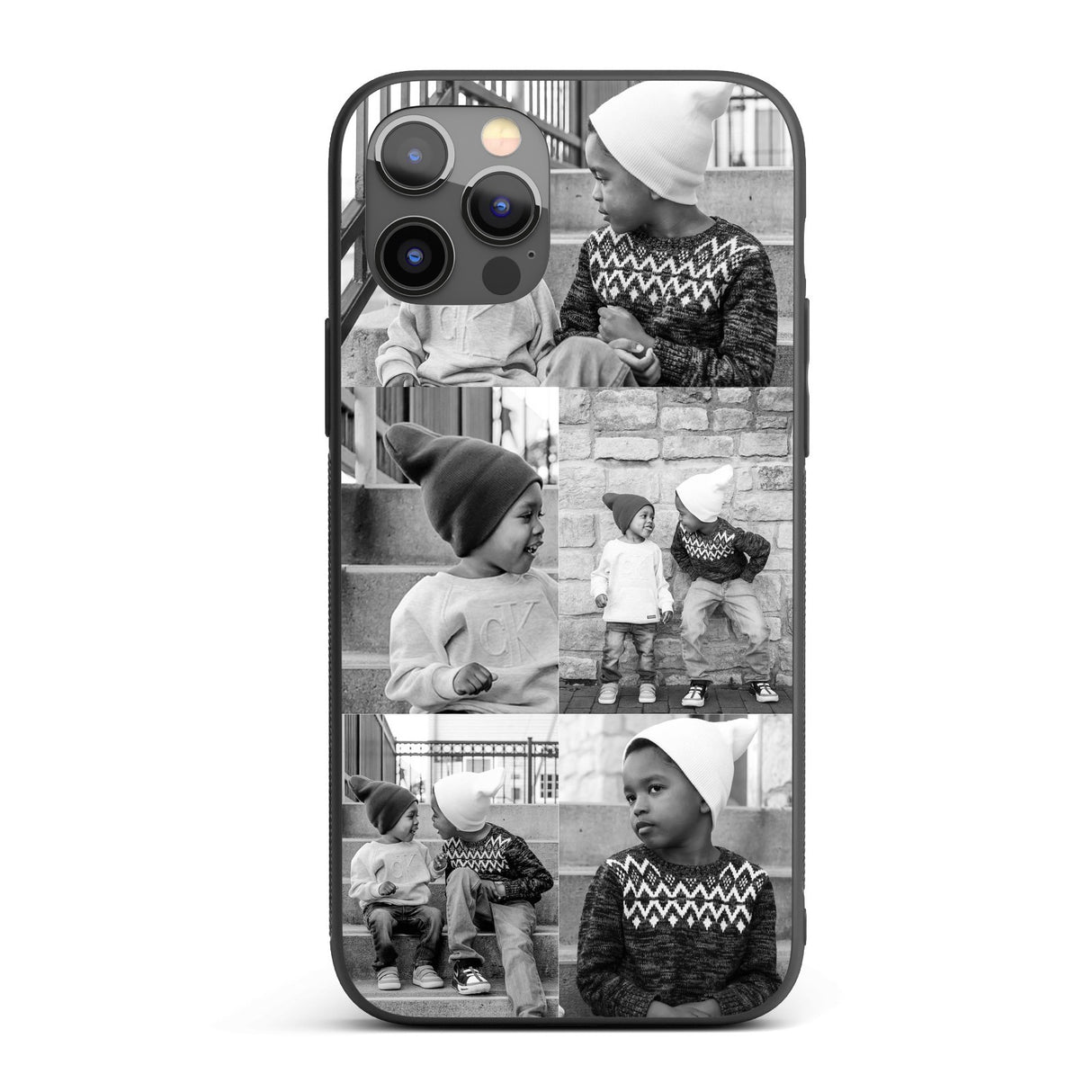 Upload Your Own Photo Design Personalised Printed iPhone Black Case Custom Made