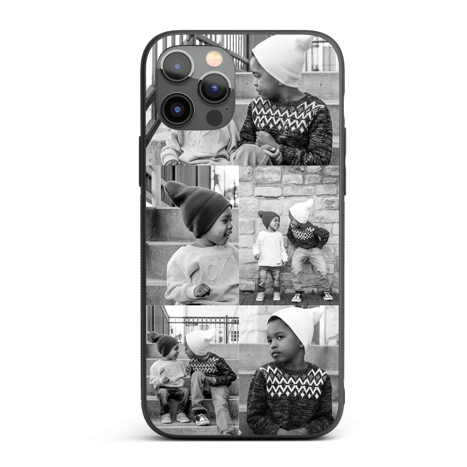 Upload Your Own Photo Design Personalised Printed iPhone Black Case Custom Made