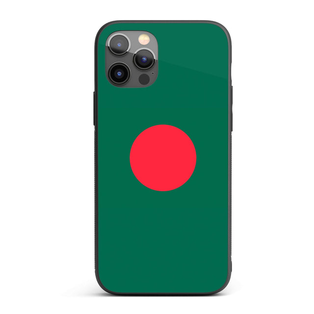 Bangladesh Flag Design Printed iPhone Case Black TPU Cover Protector Custom Gift