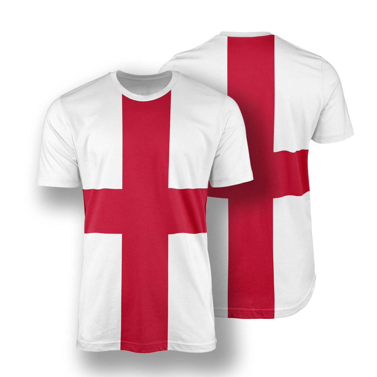 England Flag St George's Cross Custom Printed Unisex T-Shirt Patriotic Tee