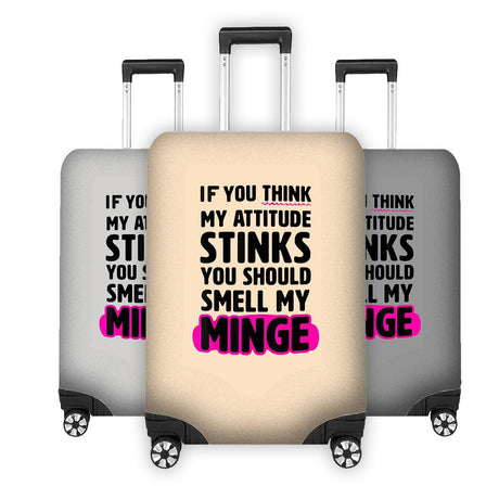 Your Attitude Stinks Custom Luggage Cover – Gift Personalised Suitcase Protector