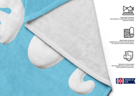 Personalised 3D Bubble Name Text Print Custom Absorbent Beach Bath Sheet Towel