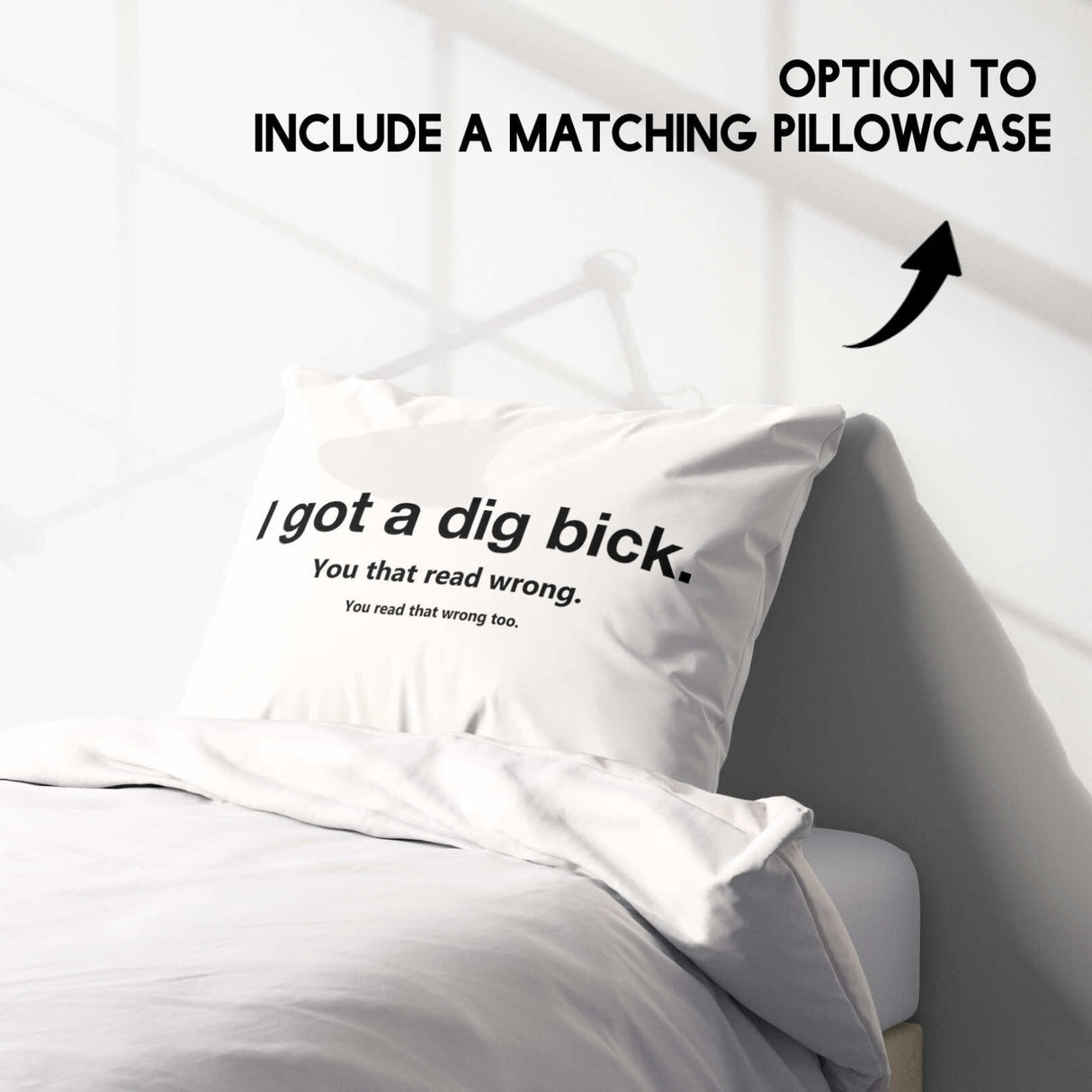 I Got Dig Bick Rude Funny Custom Colour Soft Single Size Novelty Bed Duvet Cover