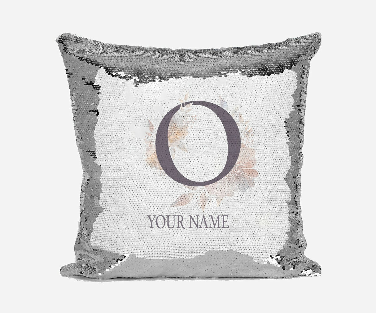 Personalised Misty Dusty Pastel Alphabet Sequin Magic Cushion Cover+Pillow Kids